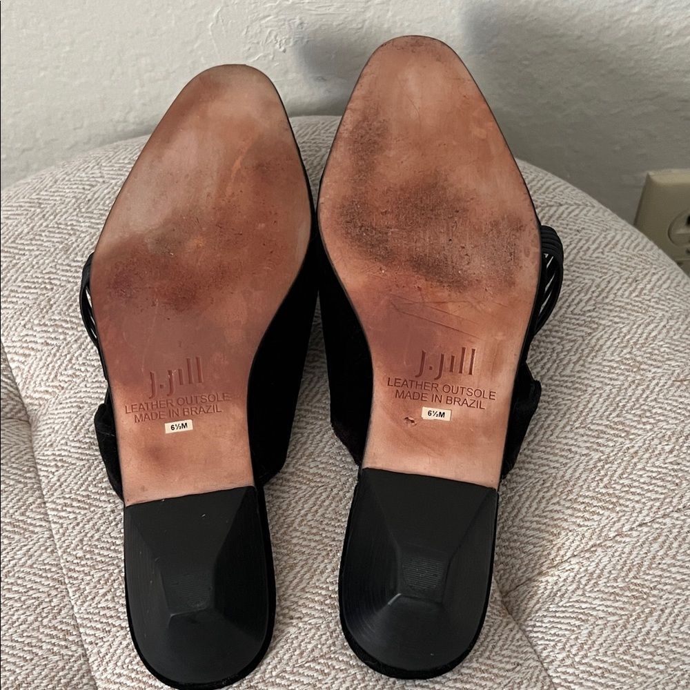J. Jill Women's Mules in Velvet Black with details in Size 6.5M - Picture 11 of 12